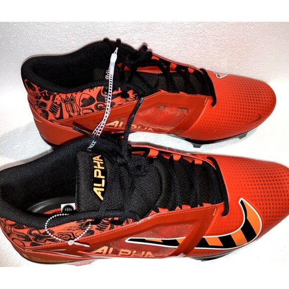 Nike Alpha Menace 4 Pro NRG Picante Football Cleats Orange FQ3984-600 Size 17 main image 7